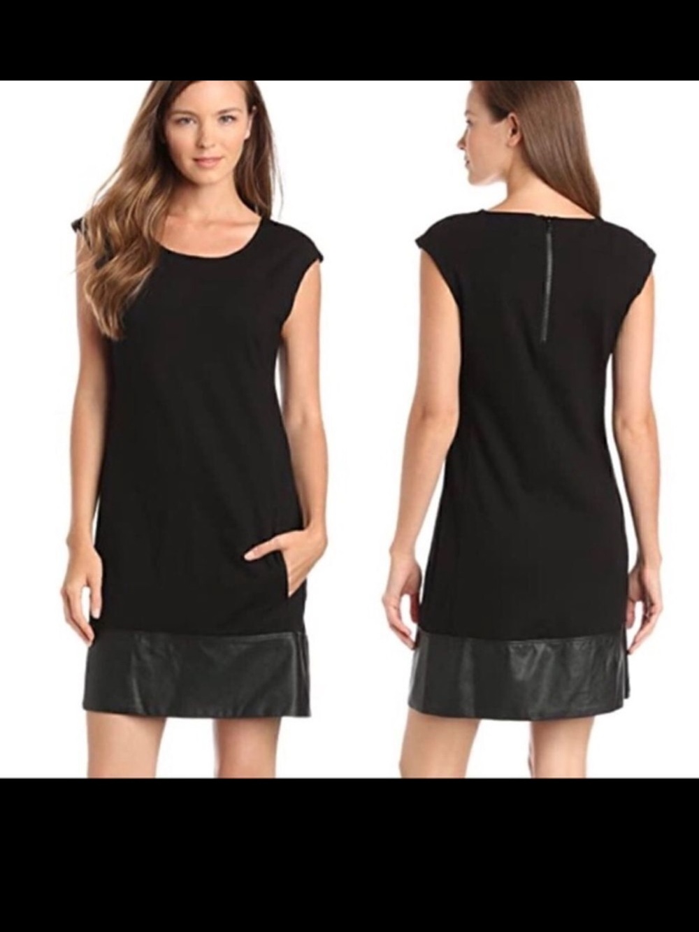 Sanctuary Mod Molly Black Cap Sleeve Shift Dress